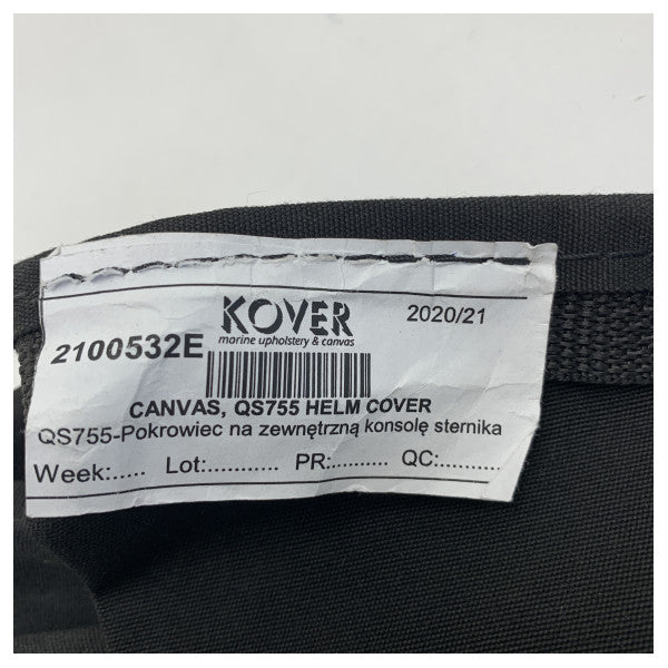 クイックシルバー Activ 755 キャンバス ヘルム ステーション カバー ブラック - 2100532E