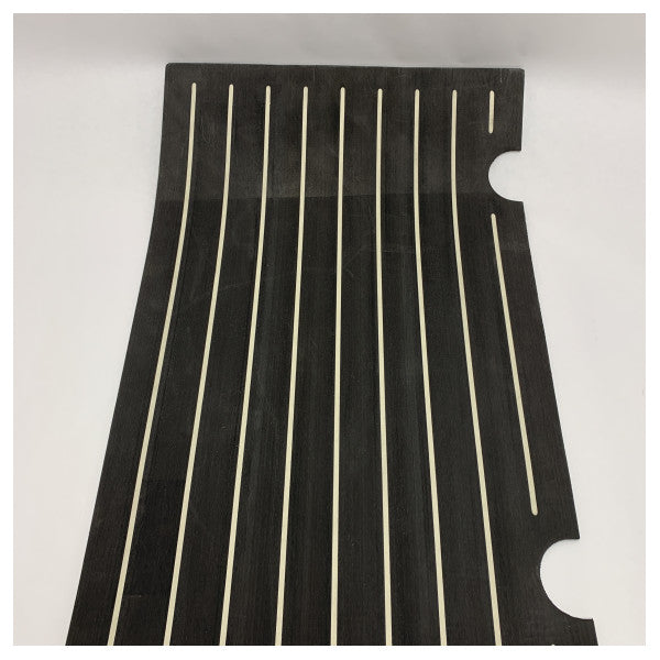 مجموعة غطاء فتحة السقف المركزي من خشب الساج لليخت كويك سيلفر 675 بيلوت هاوس إكسبلورر باللون الأسود - 2307073