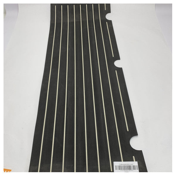 مجموعة غطاء فتحة السقف المركزي من خشب الساج لليخت كويك سيلفر 675 بيلوت هاوس إكسبلورر باللون الأسود - 2307073