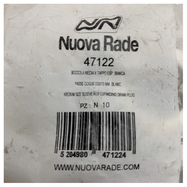 Genomskrov gängad med standardfläns 47122