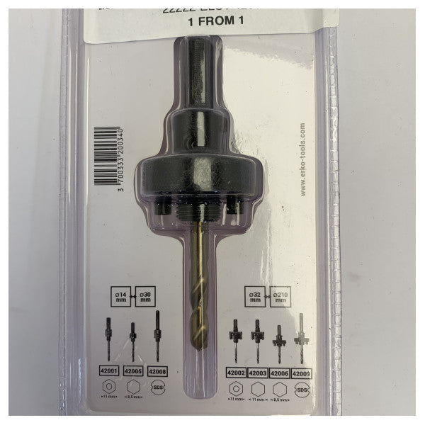 Erko Standard Hole Saw Arbor for Drill Bits 32-110mm Part 42006