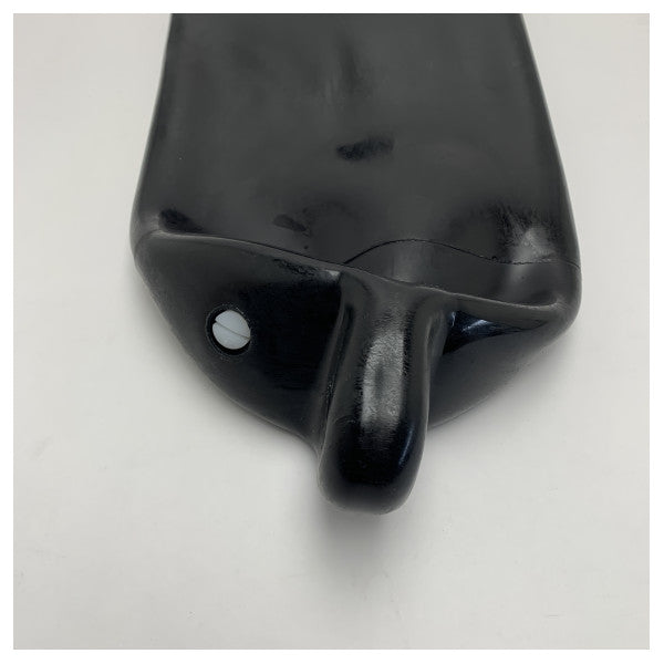 Fender de barco de goma negra Osculati NDH-3, parachoques marino duradero para barcos pequeños a medianos