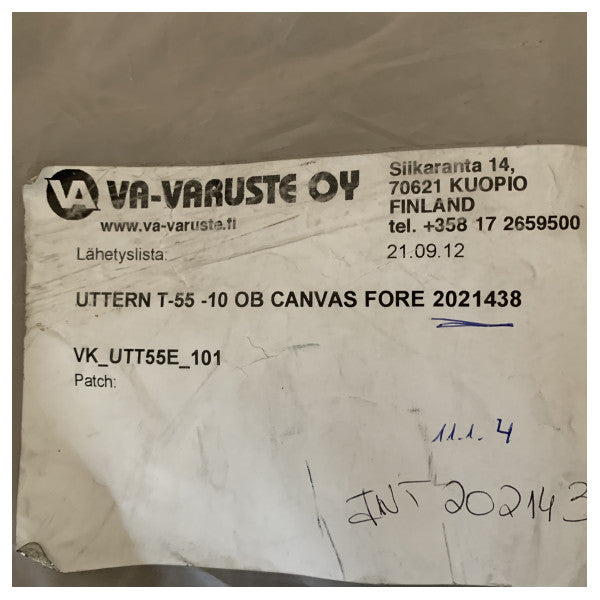 Uttern T55 Canvass Cockpit Cover Black - 2021438