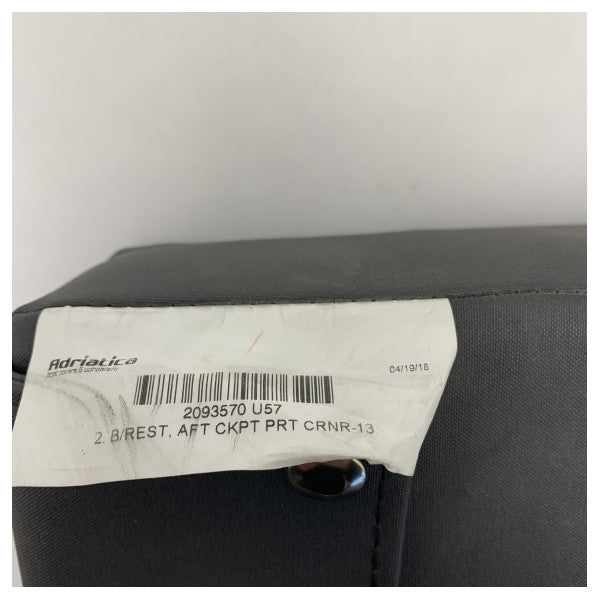 ウッターニ U57 後方ポートサイドコックピットバックレストクッション アントラサイト - 2093570