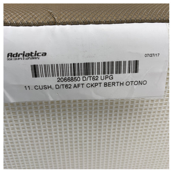 Uttern D u T62 Cockpit Berth Cushion Otono - 2066850