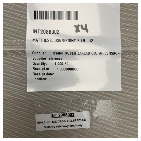 Quicksilver 675 μεσαίο μαξιλάρι πλήρωσης καμπίνας μπεζ - 2088003