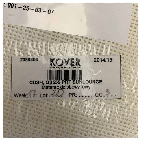 Quicksilver Activ 555 Portside Sunlounge Cushion - 2088306