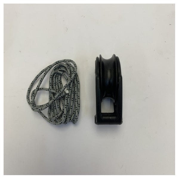 Harken 40 mm Carbo Ti-Lite blok - yachtblok med høj belastning og blød fastgørelse - 2651NP