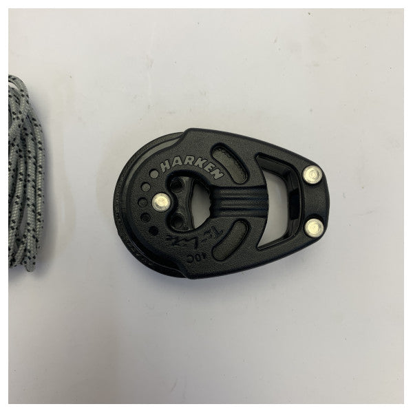 Harken 40 mm Carbo Ti-Lite blok - yachtblok med høj belastning og blød fastgørelse - 2651NP