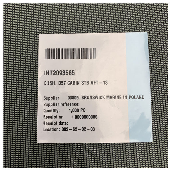 Uttern D57 Starboard Cabin Aft Cushion Antracite - 2093585