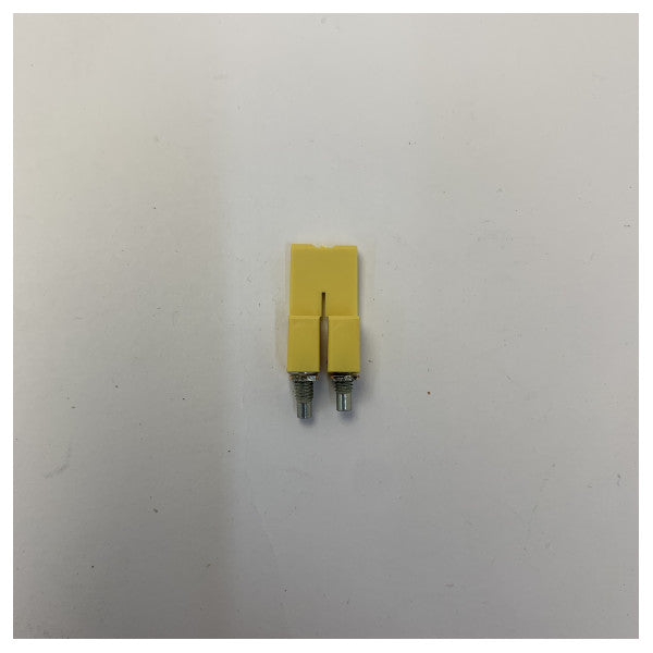 WQV 2.5/2 2-polet jumperkobling elektrisk kontakt for rekkeklemmer - gul