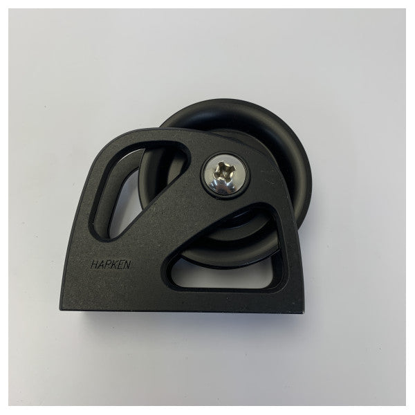 Harken 1990 Blocco singolo fisso per base dell’albero 75 mm Nero