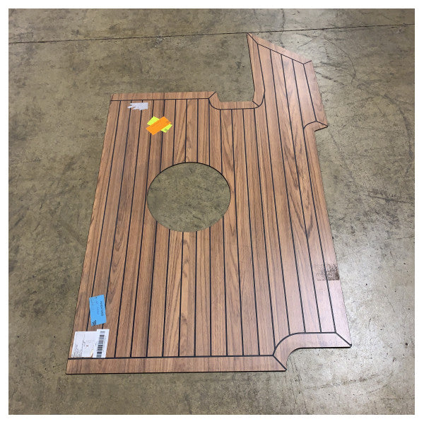 طقم أرضية قارب من خشب الساج المصفح Uttern S62 من جهة اليمين الخلفية بسمك 4 مم - 2083962