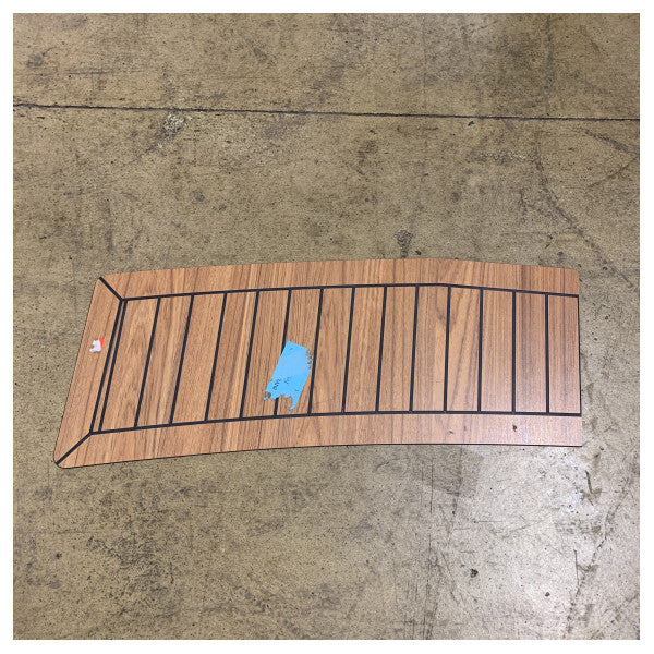 Uttern Teak Laminat Canvas Däck för D/T57 - Hållbart, Stilig Marindäcktäcke