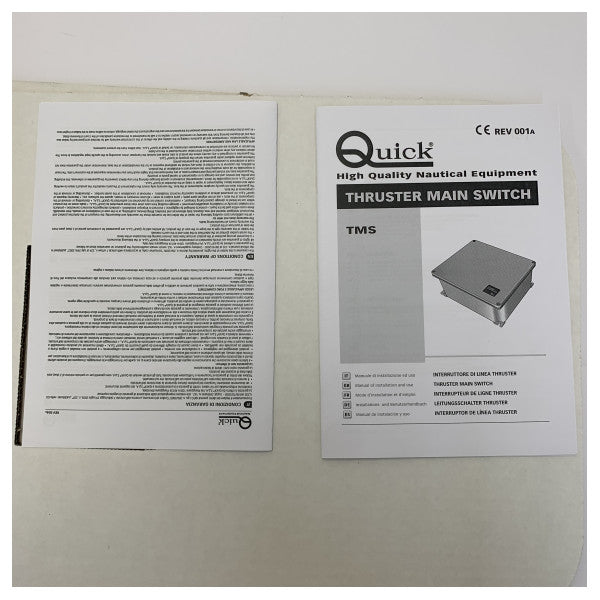 Quick TMS Thruster interruttore principale e scatola di comando remoto - BTQ-BRT