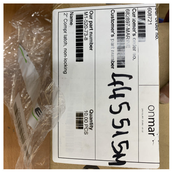 Chiusura a compressione a filo Southco M1-20-31-78 per ponti di yacht