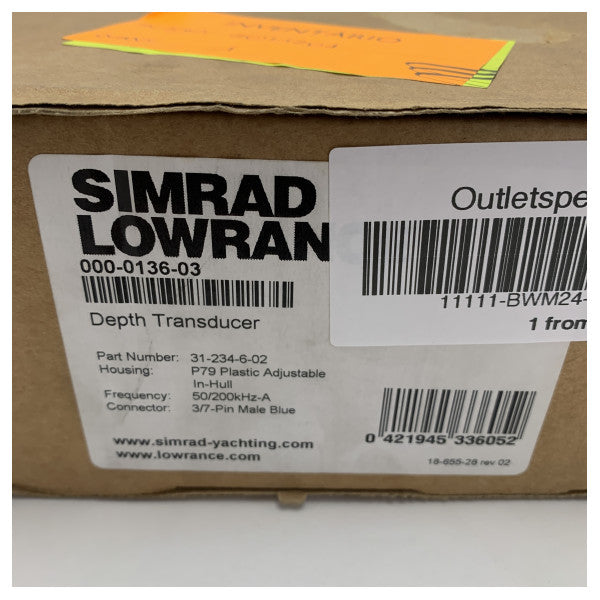 Simrad Airmar P79 gövde içi derinlik sensörü 600W - 000-0136-03