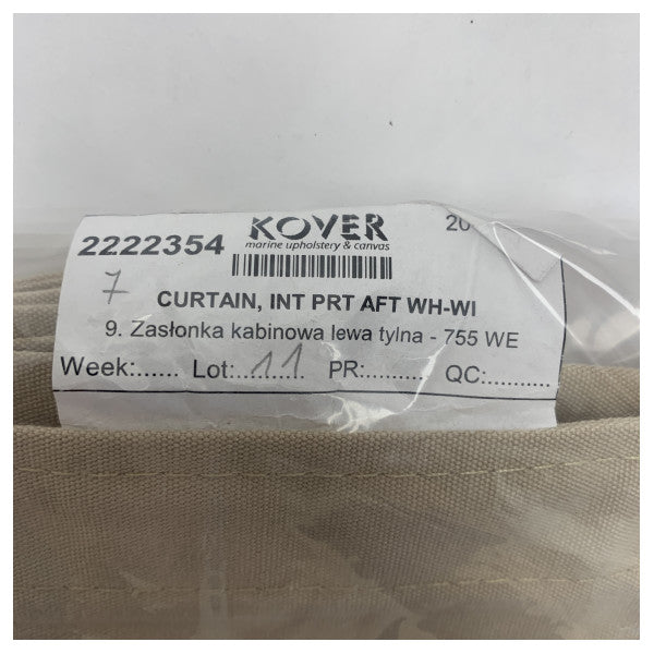 Quicksilver 755 Weekend Port Side Aft Cabin Curtain - 2222354