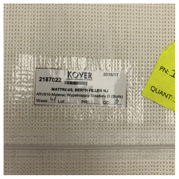 Quicksilver Captur 810 Arvor Bäddfyllnadsmadrass Grå - 2187022