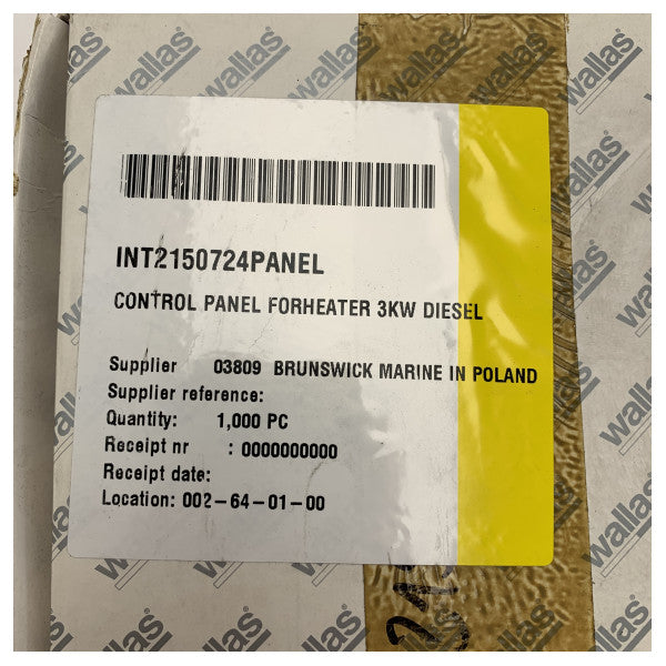 Panel sterujący grzejnika Wallas DT-serii typ 361062