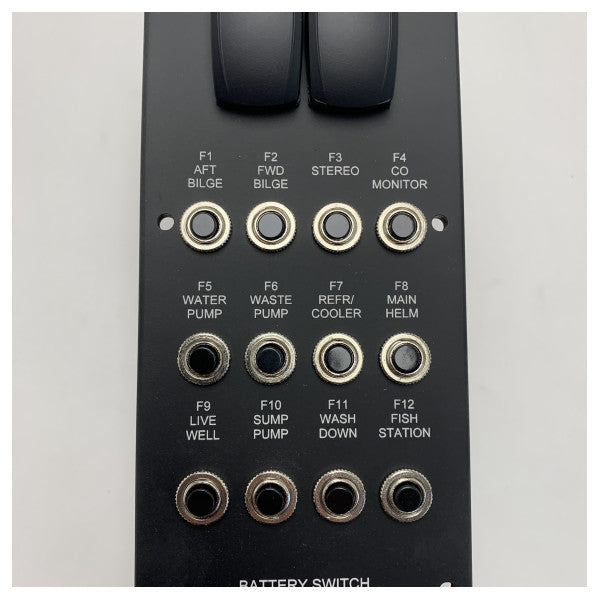 Panel de control de motor marino de un solo motor con interruptor de batería - Sistema eléctrico de barco de 12V CC