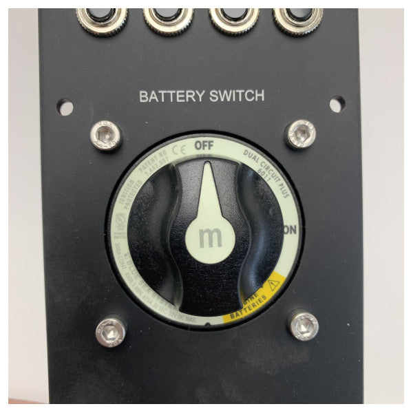 Panel de control de motor marino de un solo motor con interruptor de batería - Sistema eléctrico de barco de 12V CC