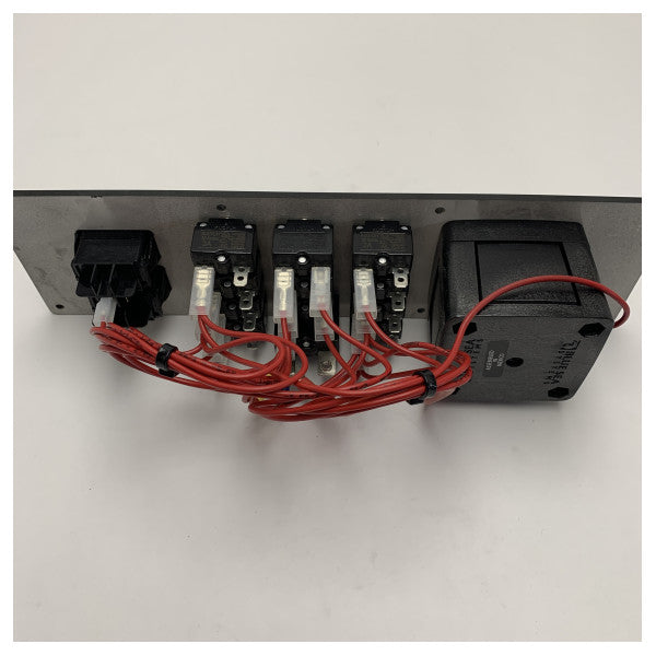 Panel de control de motor marino de un solo motor con interruptor de batería - Sistema eléctrico de barco de 12V CC