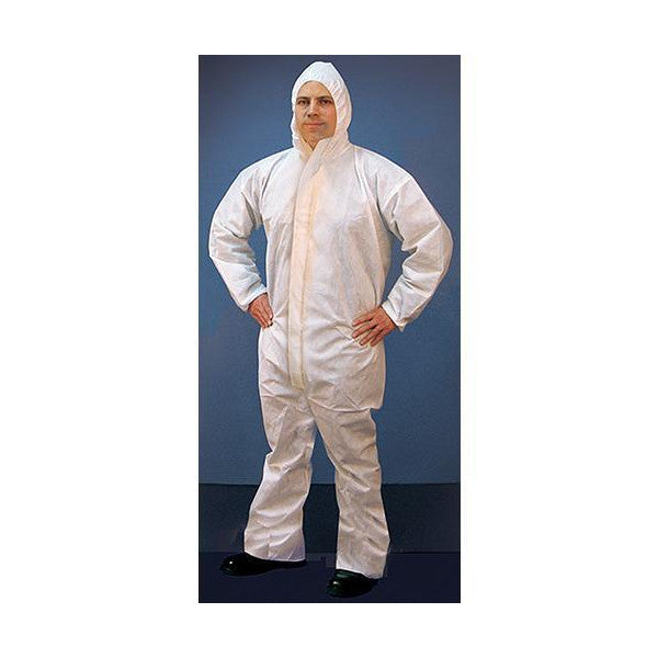 Buffalo Microporous Disposable Protective Coverall mit Kapuze - Atmungsaktive, chemikalien- und staubresistente Arbeitskleidung für den maritimen Einsatz XL