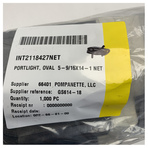 Bomar Kalıplı Bayrak Gemisi Serisi 614 Oval Portlight Uçuş Ağı Siyah - GS614-18