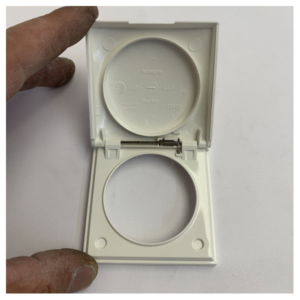 Berker 918282509 Integro Einzel-Elektrorahmen mit Klappdeckel