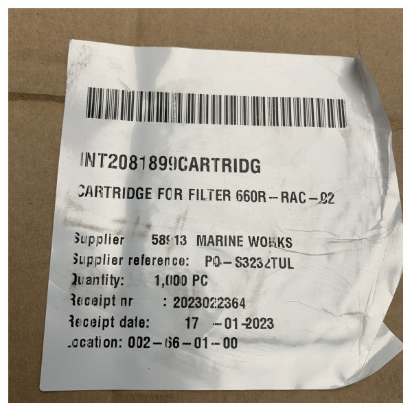 Cartucho de Separador de Água de Combustível Marinho S3232TUL Compatível com Filtros Racor 660R