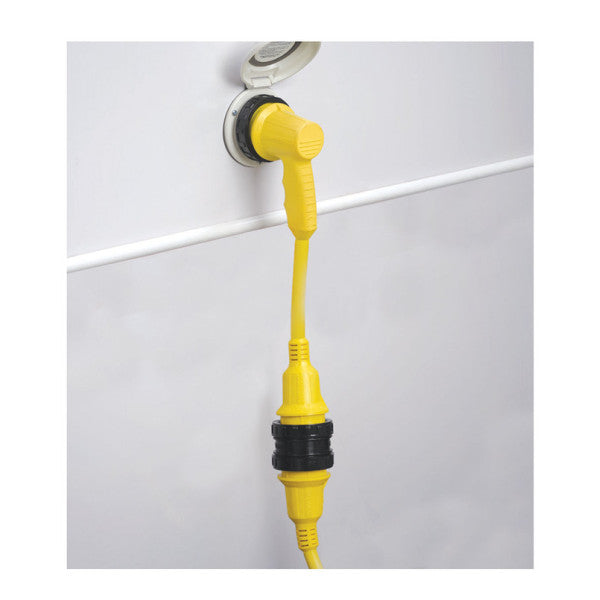 Marinco 1RPC retvinklet landstrømsadapterkabel 125V 30A -...