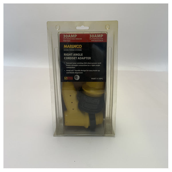 Marinco 1RPC retvinklet landstrømsadapterkabel 125V 30A -...