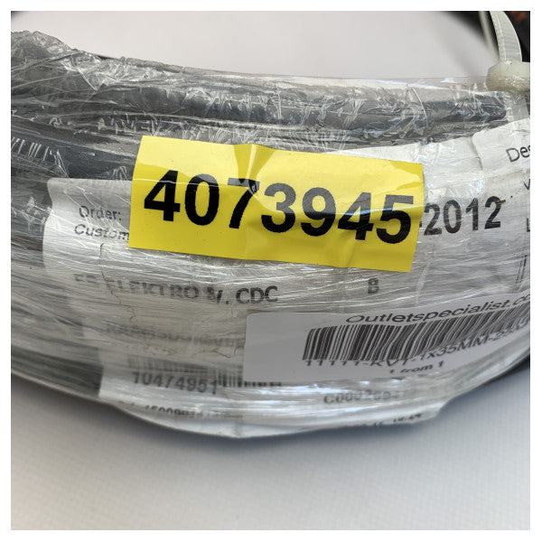 Nexansin joustava akkukaapeli 35 mm2 - 25 metriä musta