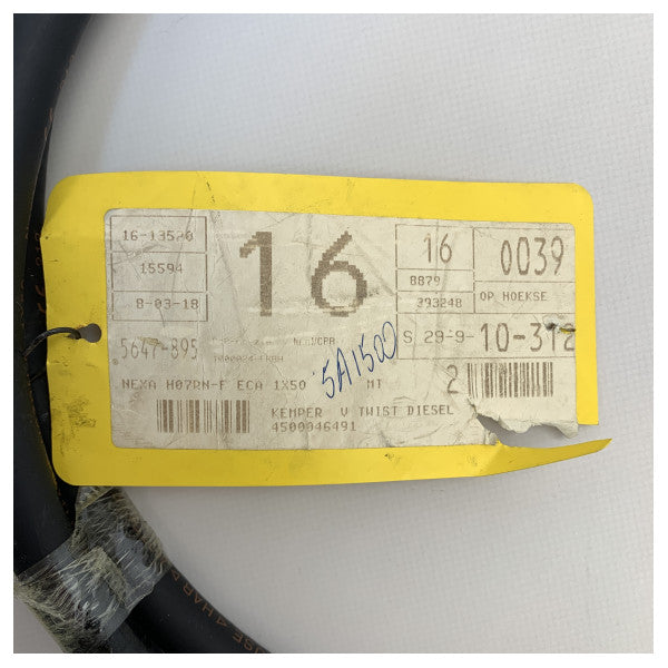 Nexans fleksible 50 mm2 svart batterikabel 2m - 1x50mm -2m