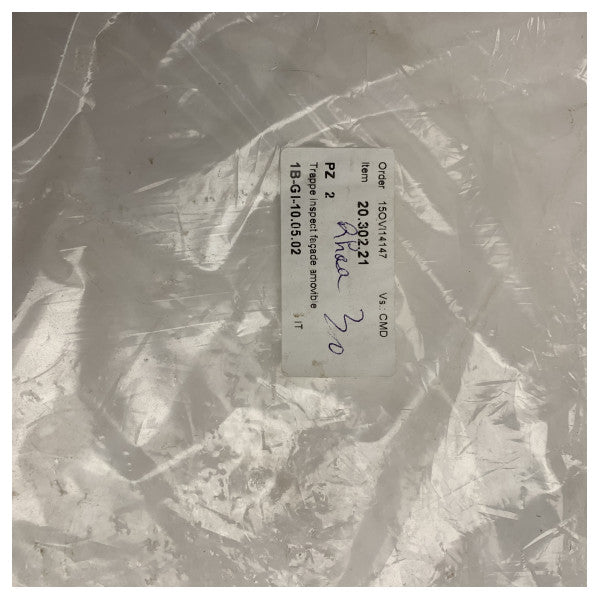 Osculati Морски инспекционен люк Бял 305 x 355 cm Издръжлива водоустойчива UV-устойчива ASA пластмаса за лодки