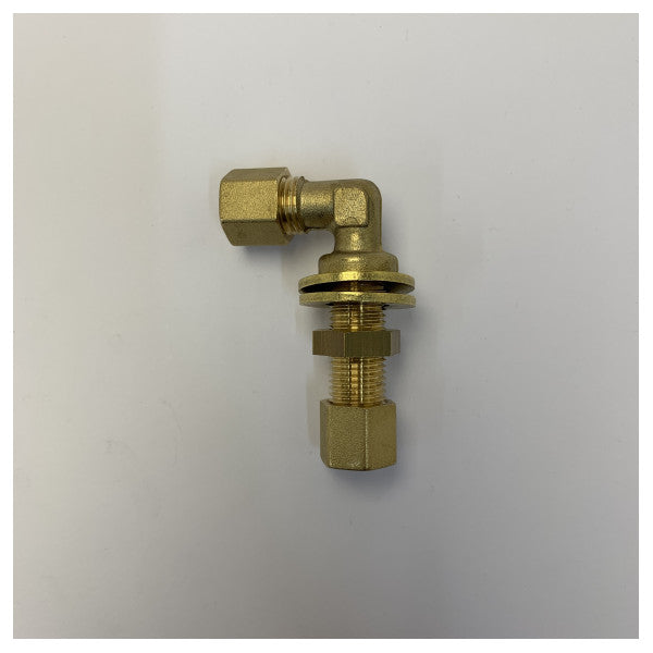 GOK 8 mm vinkel-rørfitting - CW617N messing marint rørstik