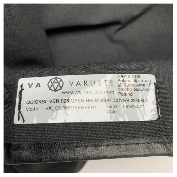 Quicksilver Waterproof Marine Helm Seat Cover for Quicksilver 505 open - VK_QS505OPENP