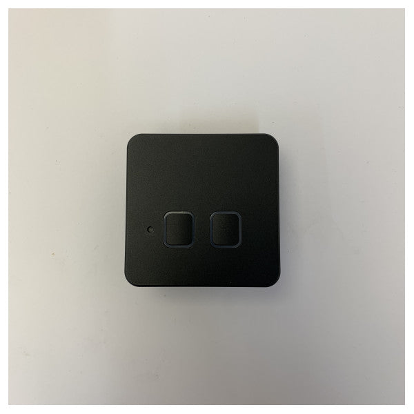 Simarine 2-Button Light Switch Panel with Dimmer - Black 12V/24V - NLS-2