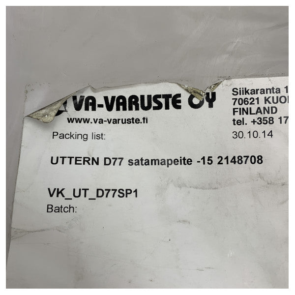 Uttern D77 Kanvas Kokpit İp Sıkıştırma Kiti destek direği ile siyah - VK_UT_D77SP1