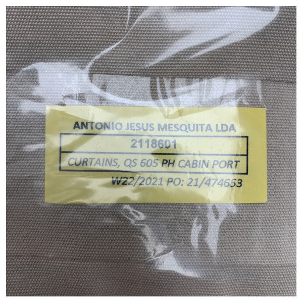Quicksilver Activ 605 Pilothouse Port Side Cabin Curtain Beige - 2118601