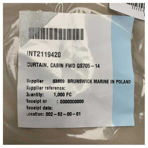 Quicksilver Activ 705 Forward Cabin Curtain Beige - 2119420