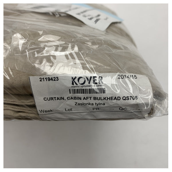 Quicksilver Activ 705 Achterkabine Trennwand Vorhang Beige - 2119423