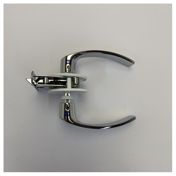 Tirador de puerta marino cromado de 70 mm con pasador - Herrajes para yate 3908-841.C