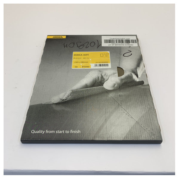 Mirka WPF Waterproof Sanding Paper P1000 - 230x280mm Sheet
