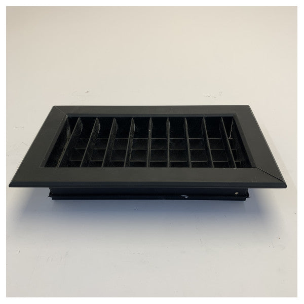 Marine ventilationsgitter, sort finish 100x200mm - COBG100200ES