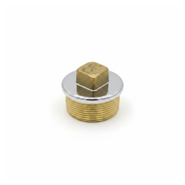 Maestrini 1 1/2inch Chrome Brass Sealing Plug 7290H - Marine Yacht Hardware