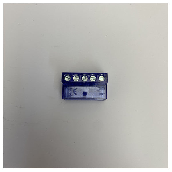 BEM Insulated Electrical Distribution Terminal Block, 5-Pole, 16 mm