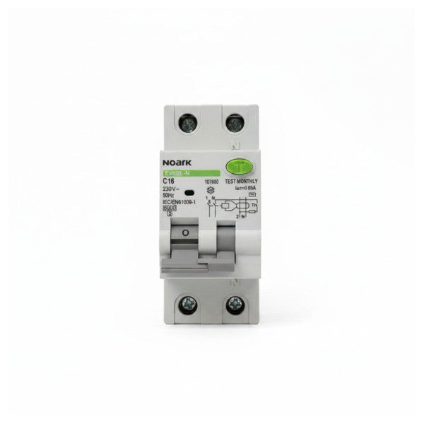 Disjoncteur différentiel Noark KZS C16 RCBO 1P+N 30mA 0,03A