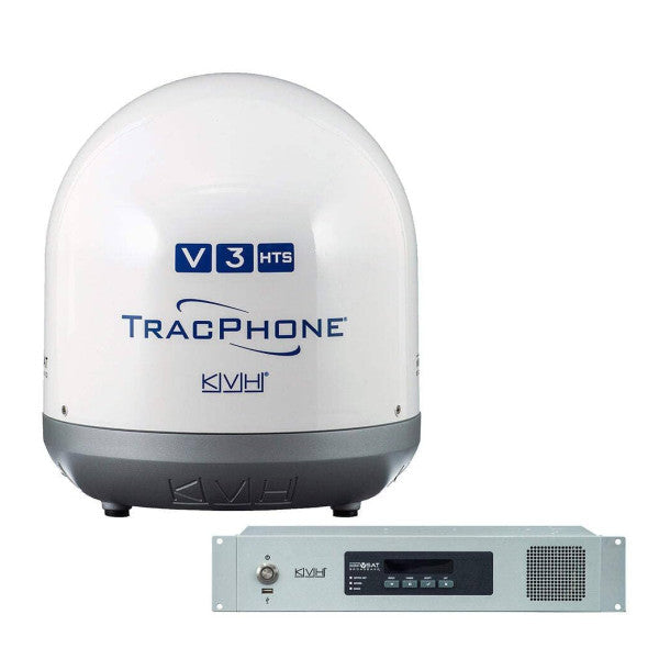 نظام الأقمار الصناعية البحرية KVH TracPhone V3 Silver VSAT للتواصل الموثوق للسفن